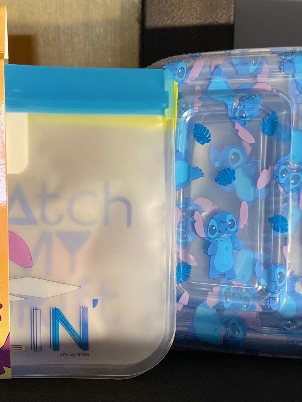 Disney Stitch Food Storage Bundle-4pc Meal Prep Containers 2pk Resusable Snacks.
